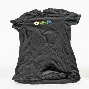 Vintage IBM Eye Bee M Tee T Shirt Black Graphic Men's Large
